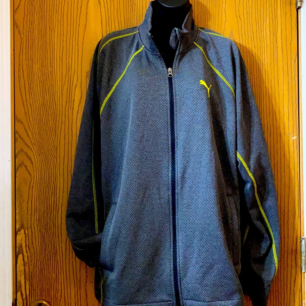 Men’s zip up Puma top. Sz large “SOLD”